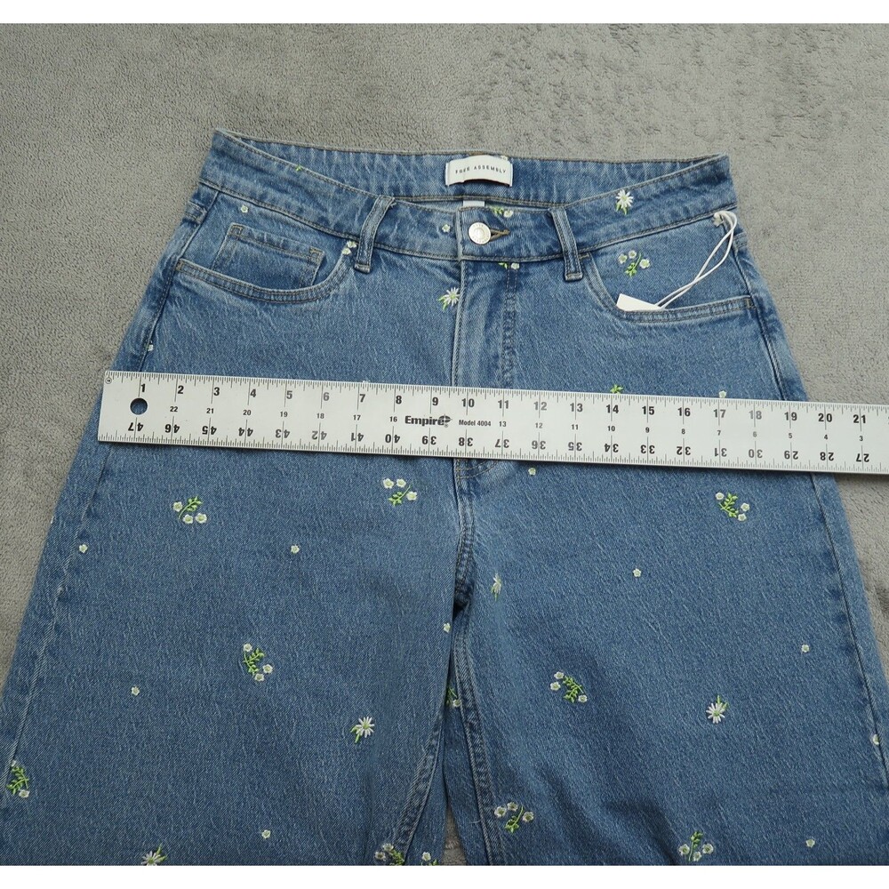 Free Assembly Jeans Women's Size 6 High-Rise Barrel Denim Pants 26" Inseam NWT - Picture 8 of 16